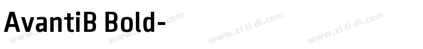 AvantiB Bold字体转换